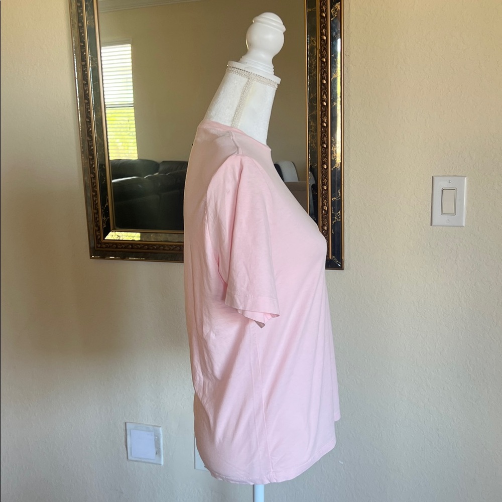 Lita by Ciara Boxy Shoulder Pad Cotton T-Shirt - Picture 7 of 11